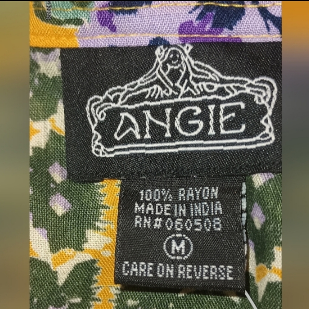 ShortSleeve Purple FloralPrint OpenFont WovenKimono Cardigan Golden - Picture 15 of 16